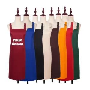 Multi-Color Kitchen Work Apron Casual Waterproof Restaurant Bar Uniform