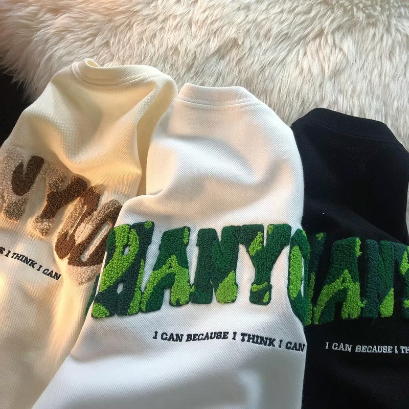 Multi Color Oversized Embroidery 100% Cotton T Shirt Simple Best Seller With Pattern Custom T Shirts