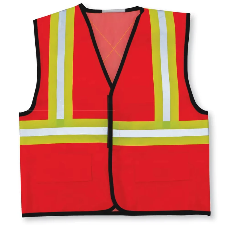 Multi Color Red Orange Breathable High Visibility Reflective Men Women Safety Vest Warning Jacket