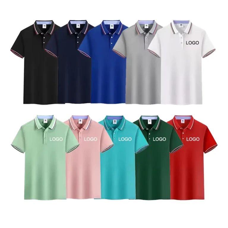 Multi-Color-Short-Sleeve-Business-Polo-Shirt-Custom-Logo-Workwear