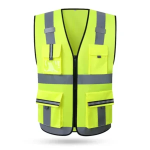 Multi-Pocket Breathable High Visibility Reflective Safety Vest