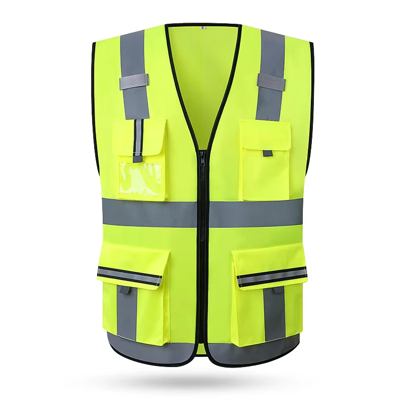 Multi-Pocket Breathable High Visibility Reflective Safety Vest