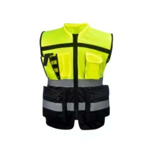 Multi Pocket Design Traditional Road Traffic High Visibility Reflective Construction Site Safety Vest