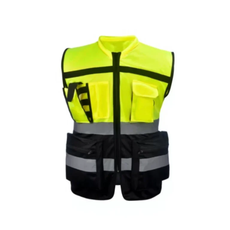 Multi-Pocket-Design-Traditional-Road-Traffic-High-Visibility-Reflective-Construction-Site-Safety-Vest