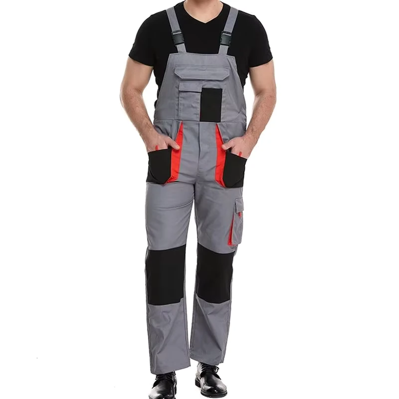 Multi Pocket Flame Resistant Canvas Cargo Overall Unlined FR Men's Work Bib Overall