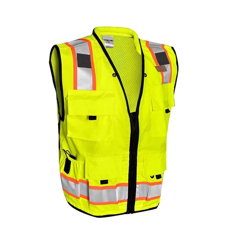 Multi-Pocket-Mens-Work-Vest-Hi-Vis-Reflective-Mesh-Safety-Vest