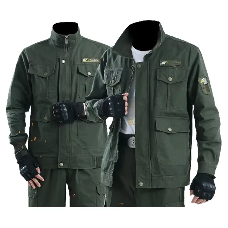 Multi-Pocket Work Pants Uniform for Cleaners