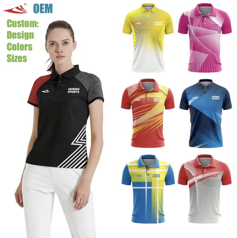 Multi-Size Quick-Dry Breathable Business Work Polo Shirt Customized Print Logo Activewear