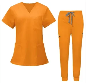 Multiple-Color Moisture-Wicking Scrub Suit for Doctors and Nurses