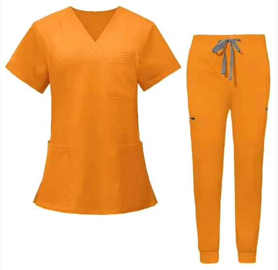 Multiple-Color Moisture-Wicking Scrub Suit for Doctors and Nurses