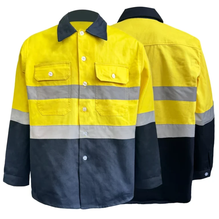 Multiple-Pockets-Customized-Size-High-Vis-Mechanic-Working-Safety-Reflective-Jacket-Workwear