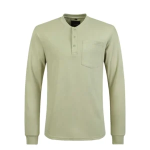 NFPA 2112 CAT 2 Knit FR Tee Shirt Flame Resistant Safety Work Clothing Welding FRC T Shirt Fire Retardant Henley Shirt