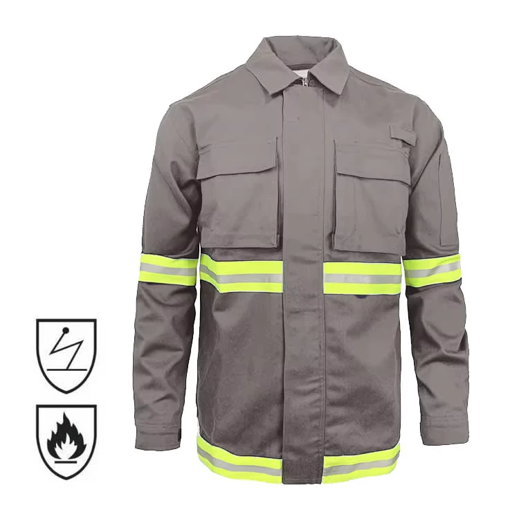 NFPA 2112 EN 11612 FR Clothing Flame Retardant FRC Welding Fire Resistant Jacket