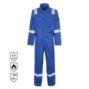 NFPA 2112 EN 11612 Reflective Strip Flame-Resistant Work Overalls Coal Gas Oil Construction Coverall
