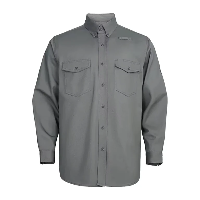 NFPA-2112-FR-100-Cotton-Flame-Retardant-Shirt-CAT-2-Welding-Fireproof-Workwear-Safety-Jacket