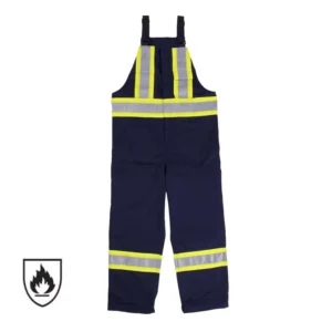 NFPA 2112 FR Bib Overalls Fire Resistant Reflective Safety Bib Pants for Canadian Mining Construction