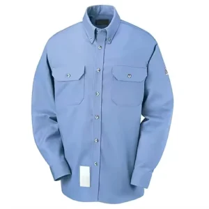 NFPA2112 CAT2 FRC Safety Men Long Sleeve Flame Resistant Welding FR Shirts