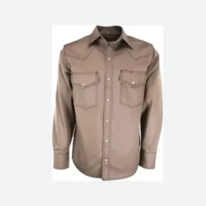 NFPA2112 CAT2 Safety Workwear Shirts Flame Retardant Western Long Sleeve Welding FR Shirts