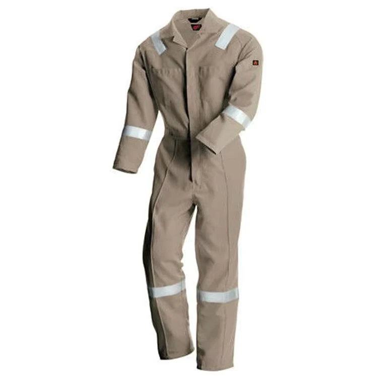 NFPA2112 EN11612 Pilot Flying Uniform Khaki Beige FR Safety Coverall Overol De Vuelo Nomex Flight Suit