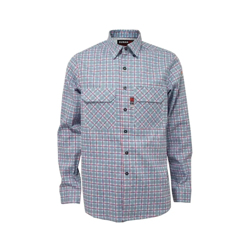 NFPA2112-FR-Certified-Plaid-Welder-Flame-Retardant-Shirt-Anti-Static-Nylon-Workwear-With-Waterproof-Chest-Pockets