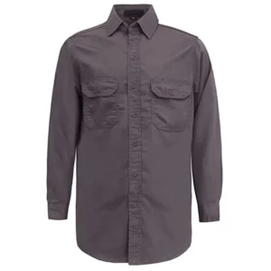 NFPA2112 Flame Resistant CAT2 Men’s Welding Shirt 100% Cotton 7.5OZ FR Fabric ASTM Certified ATPV 10.1cal/cm