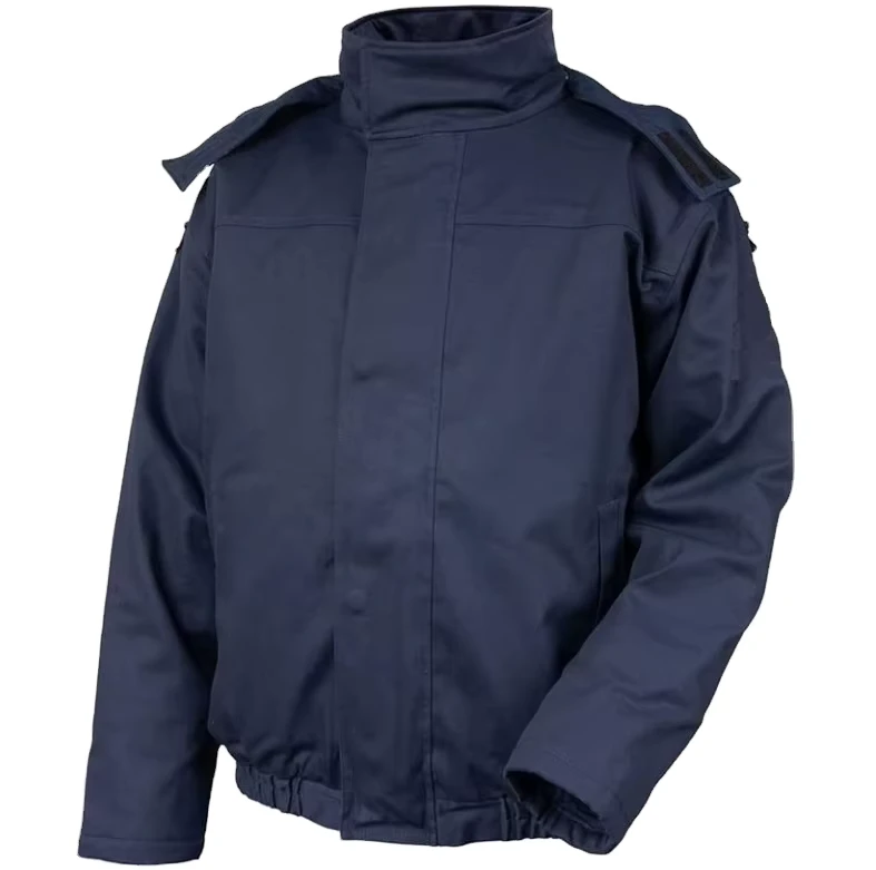 NFPA2112 Flame Resistant Insulation Safety Workwear Winter Men's Bomber Fr Jacket With Hood