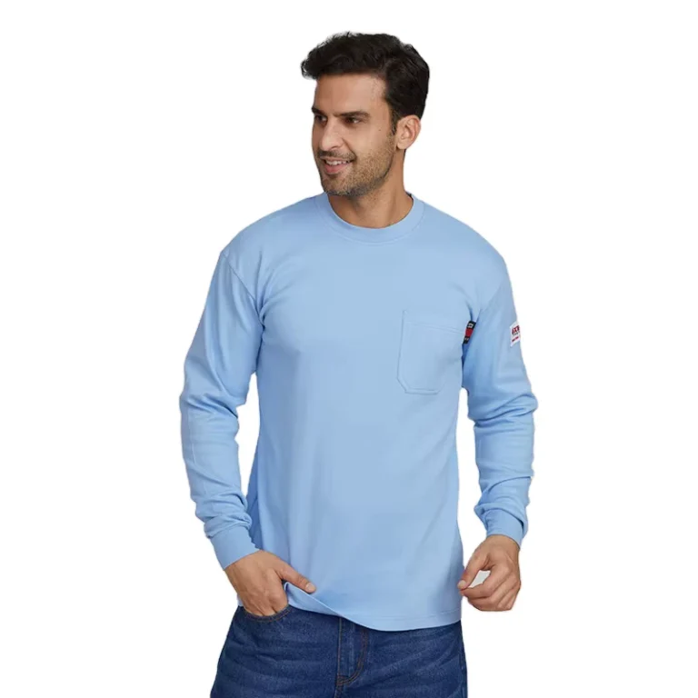 NFPA2112-Long-Sleeve-FR-Cotton-Shirt-CAT-2-Flame-Resistant-Clothing-Safety-Work-Clothes-Fire-Retardant-Henley-Shirt