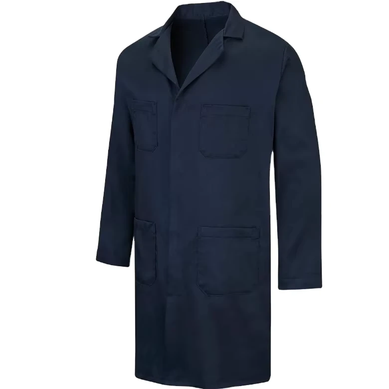 NFPA2112 Safety Workwear Flame Resistant Twill Cotton Nomex Lapel Collar FR Lab Coat