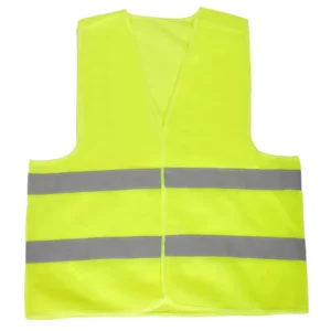 NO MOQ Reflective Safety Vest Fluorescent Yellow ANSI Class 2 Logo High Visibility Multi Pockets Construction Roadway Use