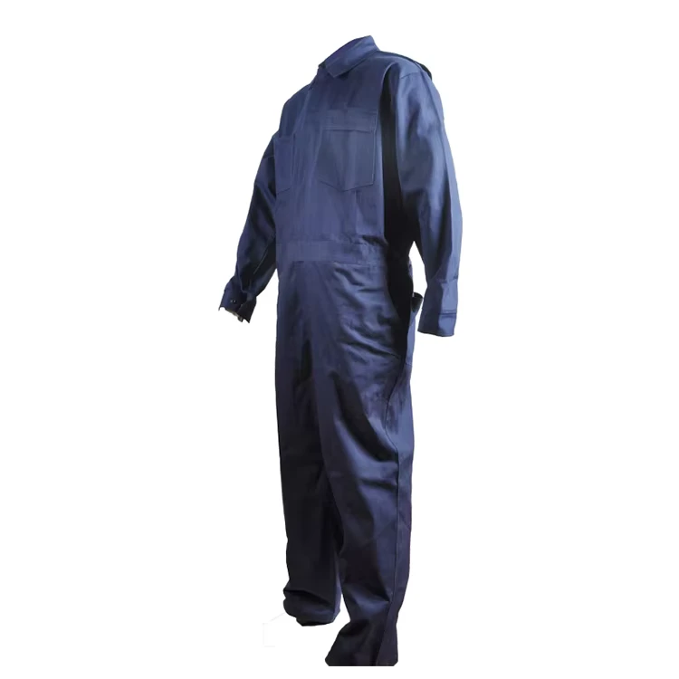 Navy-Blue-Cotton-FR-Anti-Static-Breathable-Waterproof-Large-Size-Coverall-Zipper-Stretch-Waist-Jumpsuit-Mechanic