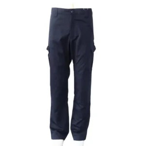 Navy Blue Men Casual Slim Fit Nylon Tactical Safety Work Pants Multi Pockets Large Outdoor OEM Cargo Pants Flame-Retardant