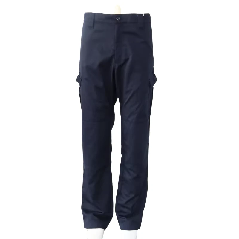 Navy Blue Men Casual Slim Fit Nylon Tactical Safety Work Pants Multi Pockets Large Outdoor OEM Cargo Pants Flame-Retardant