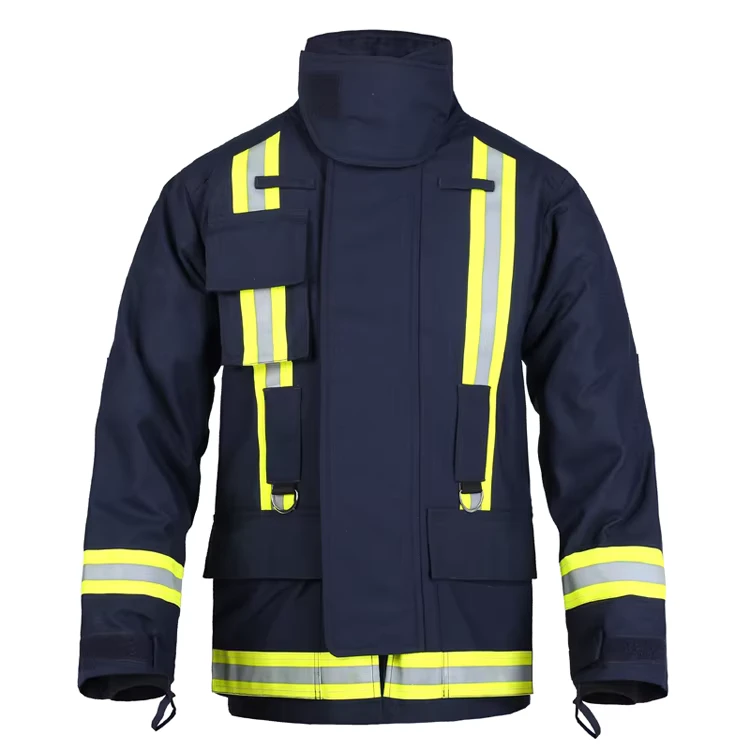 Navy-Blue-NFPA-Fire-Gear-Firefighter-Clothing-Fire-Suit-Firefighter-En469