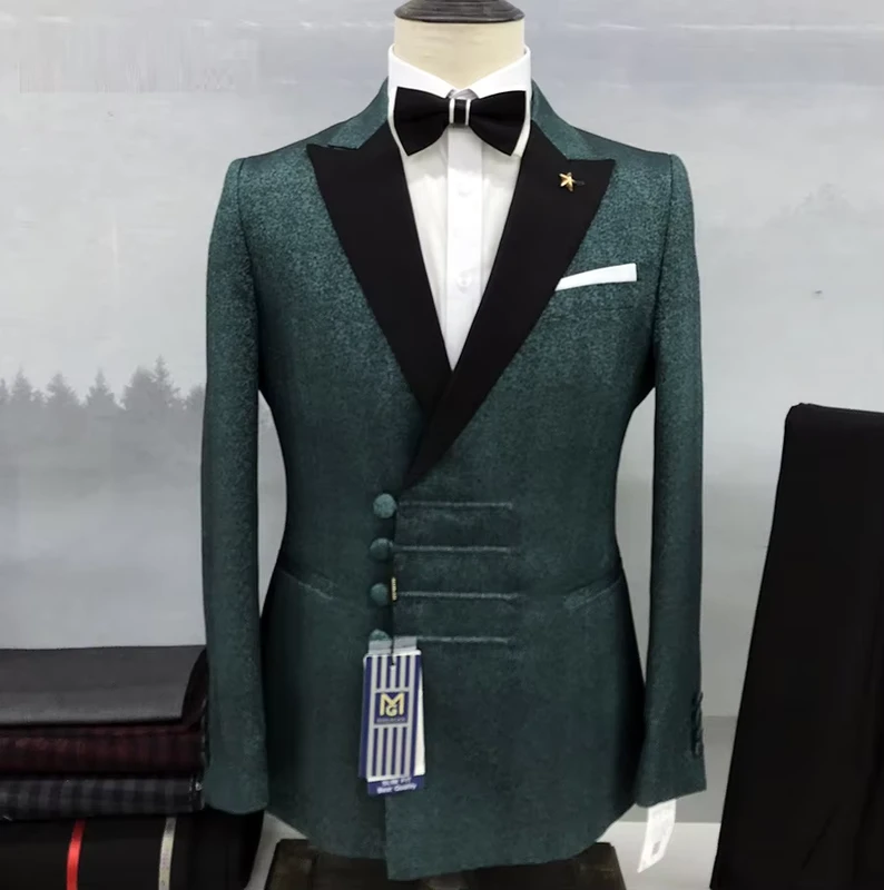 New Arrival Businessmen Suit Classic Blazer Pants Set Formal Prom Wedding Business Men Tuxedos