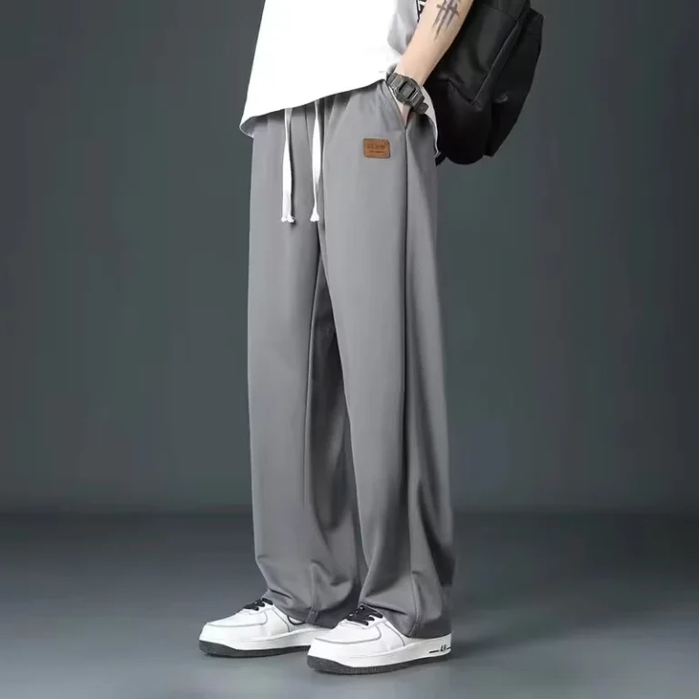 New-Arrival-Designer-Mens-Casual-Outdoor-Thin-Loose-Fit-Sportswear-Ice-Silk-Pants-With-Side-Pocket