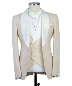 New Arrival Groom Wedding Tuxedos Slim One Button Shawl Lapel Pants Suits Mens Prom Party Jacket Coat Formal Outfits 3 Pieces