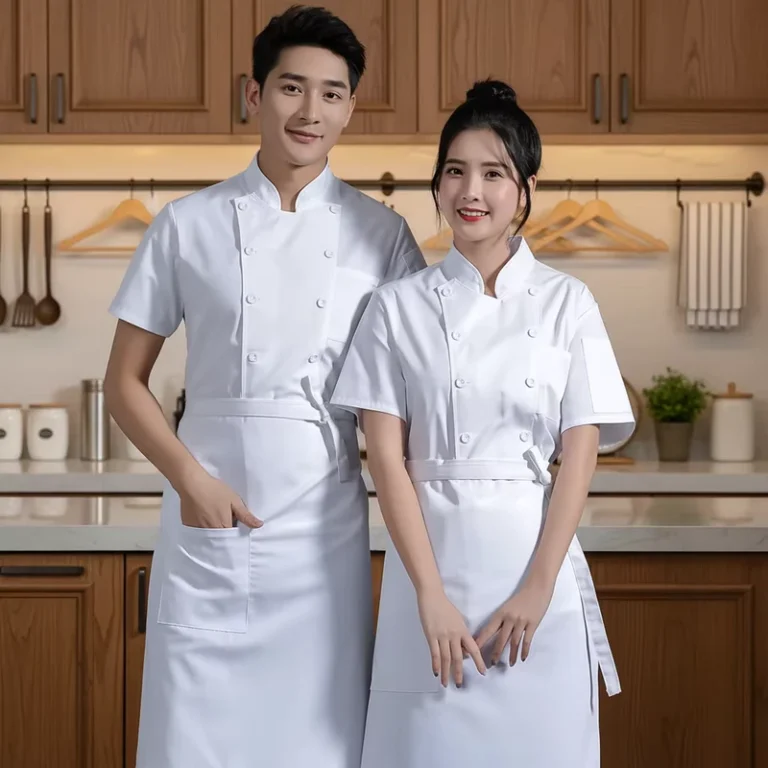 New-Arrival-Polyester-Unisex-Chef-Uniform-Cook-Shirt-for-Restaurant-Kitchen-Waiter-Waitress-Hotel-Barber-Dessert-and-Cake-Shop