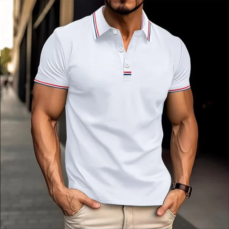 New-Arrivals-S-3XL-Solid-Mens-Casual-Polo-Shirts-Factory-1-4-Button-Collar-Leisure-Style-Short-Style-Polo-Shirts-for-Men-Wear