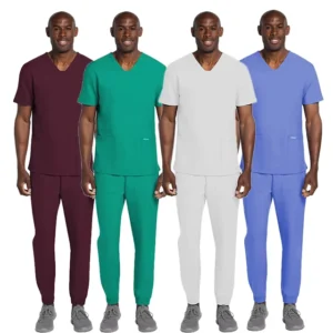 New Autumn Winter Men’s Medical Uniform Suit Breathable Spandex Canvas Scrub Sets Custom Logo Embroidered Doctor’s XINYANGYI
