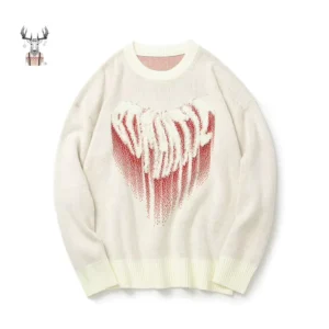 New Custom Logo Design Plain Sweater Prints Pullover OEM Logo Sweater