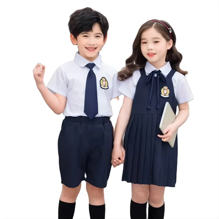New-Customized-logo-OEM-Kindergarten-Primary-School-Children-Uniform-School-Uniform-Black