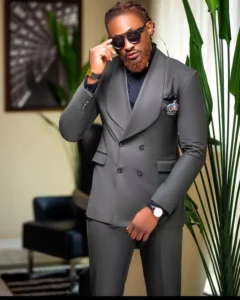 New Design Business Men Suits Tailor Made 2 Pieces Double Breasted Blazer Tuxedo Formal Costume Pour Homme Wedding Grooms