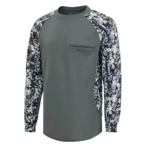 New Design FR 5.5OZ Flame Resistant Camouflage Long Sleeve CAT2 Flash Safety Pullover Shirts