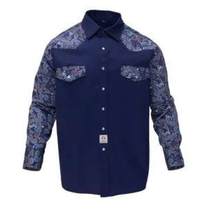 New Design FR Fire Resistant Two Tone Paisley NFPA 2112 Smelting Welding Flame Retardant Shirts