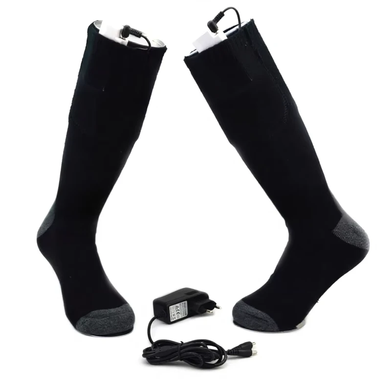 New Double sided Foot Instep Heating Socks Anti slip Anti bacterial Sweat absorbing Cotton Rechargeable Temperature regulating