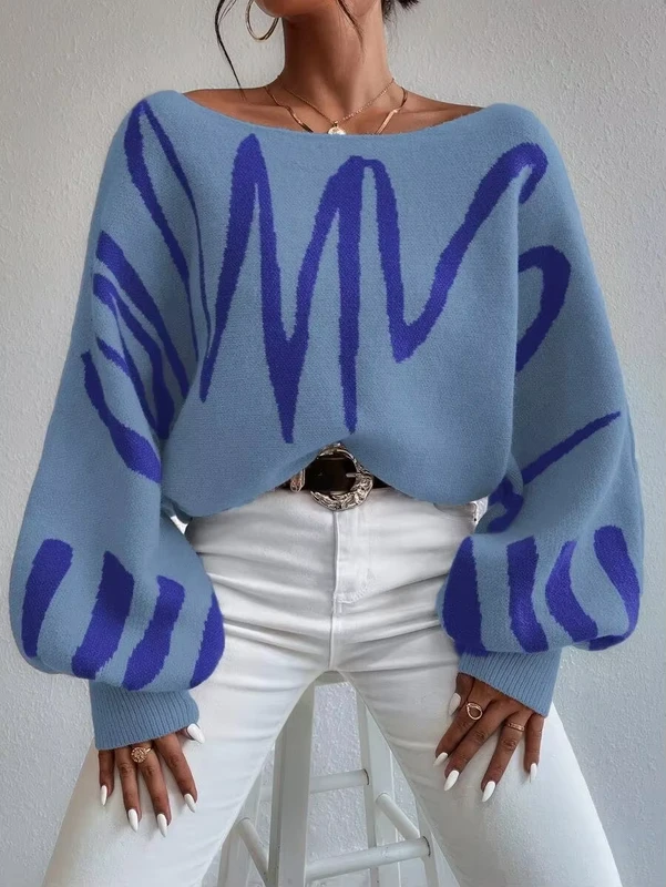 New-European-and-American-Style-Loose-Fitting-Pullover-Knitted-Sweater-for-Women-with-Frilly-Sleeves-and-Suitable-for-Winter