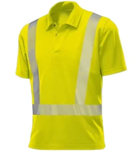 New Fashion Hi Vis Polo Short Sleeve T Shirt for Worker Safety Lightweight 185gsm Hot Weather Comfortable Night Protection Work