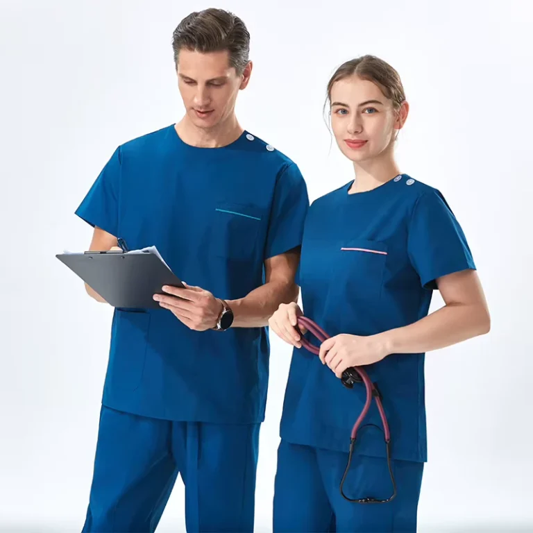 New-Fashion-Hospital-Doctor-Uniforms-Pharmacy-Working-Uniforms-Top-and-Pant-Doctor-Nurse-Outfit-Unisex-Scrub-Suits-106-2