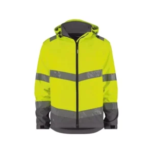 New High Visibility Work Jacket Outdoor Workwear Zipper Jacket Safety Reflective Work Softshell Jackets