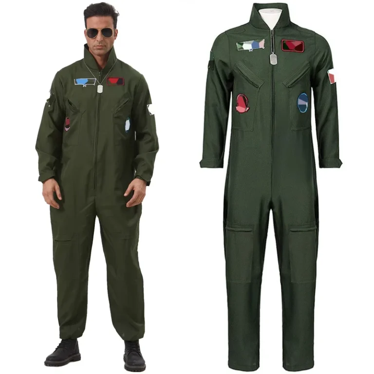New-Mens-Pilot-Costume-Set-Uniform-Style-Cosplay-Outfit-for-Adults-Stage-Performance